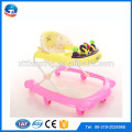 Factory Multi-function Plastic 8 wheels folding round baby walker/New model cheap kids children walker OEM